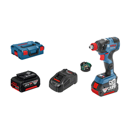 สว่านไขควงกระแทกแบตเตอรี่ BOSCH No.GDR 18V-200 C EC (06019G4100) Cordless Impact Driver ,18V ( Charger , 2 x Battery5.0Ah , Box )