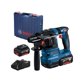 สว่านโรตารี่ไร้สาย BOSCH No.GBH 185 LI (06119240K1) Cordless Rotary Hammer (Charger+GAL , 2 x Battery 4.0Ah)