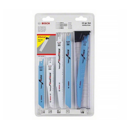 ชุดใบเลื่อยเซเบอร์ซอว์ ไม้ โลหะ BOSCH No.2607010908 Sabresaw Blade Set : Wood and Metal (12 Pcs./Ea)