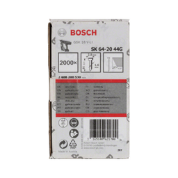 ตะปูยิงไม้ BOSCH No.2608200530 Stapling Nail SK64-20 for GSK-18 V-Li , 16G-44mm. (2000pcs/Box)