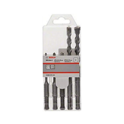 ชุดดอกโรตารี่ BOSCH No.2608579121 Rotary drill set SDS plus-1 5,6.5,8,10,12 mm. (5pcs/Ea)