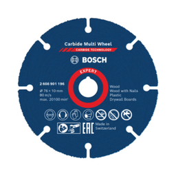 ใบตัดอเนกประสงค์ BOSCH No.2608901193 Carbide Multi Wheel : EXPERT , 5&quot; (125mm.) x 7/8&quot;