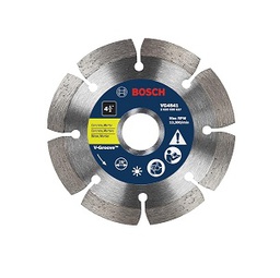 ใบตัดเพชรสำหรับเซาะร่องรูปวี BOSCH No.VG45411 (2610030637) Segmented Rim V-Groove Diamond Blades :Concrete /Motar Cut depth 1&quot; (For small angle grinder) , 4.1/2&quot;