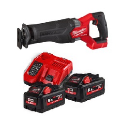 เครื่องเลื่อยคอตรง MILWAUKEE No.M18 FSZ-302X Multi-purpose Reciprocating Saw 18V (Charger , 2x Battery 5.0Ah)