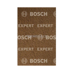 แผ่นใยขัดสีน้ำตาล BOSCH No.2608901212 Fleece Pad (P180-240) , 6&quot; x 9&quot; (Brown)