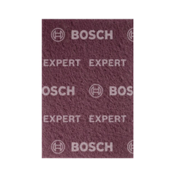 แผ่นใยขัดสีแดง BOSCH No.2608901215 Fleece Pad (P320-400) , 6&quot; x 9&quot; (Red)