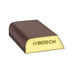 ฟองน้ำขัดรูปโค้ง BOSCH No.2608901168 Scrubbing Sponge : Fine (P240-320) , 69 x 97 x 26mm.