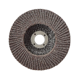 จานทรายเรียงซ้อนหลังแข็ง BOSCH No.2608619334 Rigid Flap disc : X433 (G60) , 4&quot; 100 x 16mm.