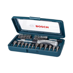 ชุดไขควงมือ BOSCH No.2607017399 Screwdriver Set Hand Tool Kit &amp; Nutsetter Set : Blue (46 Pcs)