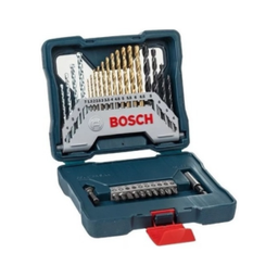 ชุดดอกสว่านและดอกไขควง BOSCH No.2607017401 Titanium Drill and Screwdriver Bit Set : X-Blue Line (30 Pcs)