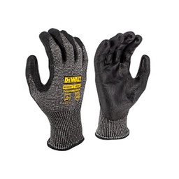 ถุงมือช่างกันบาด DEWALT No.DPG860M Cut Level A5 PU Coated Touchscreen Glove :M