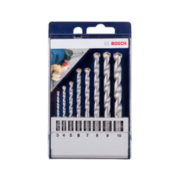 ชุดดอกเจาะปูน BOSCH No.2608578782 Concrete Drill Bit Blue Box Set : CYL-2 , 3 - 10 mm. (8 Pcs)