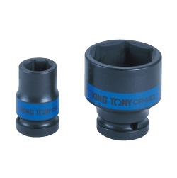 [101245076015] ลูกบ๊อกซ์ลมสั้น KING TONY NO.653532M 3/4&quot;Dr. Socket Impact 32mm. 6P