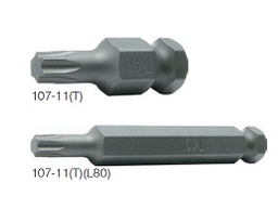 [103018071293] KOKEN NO.107-11(T)-L35-T25 Torx Bit Size T25, L 35mm. ดอกไขควงท๊อกซ์ แกน 11 มิล