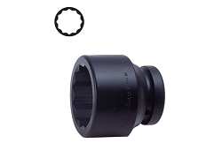 [101321071011] KOKEN NO.18405M-27 1&quot;Dr. Impact Sockets 27mm. 12P ลูกบ๊อกซ์ลม สั้น