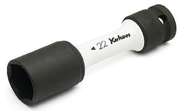 [101219071085] KOKEN NO.14145PM-110-22 1/2&quot;Dr. 22mm. 6P ลูกบ๊อกซ์ลม ขอบบางพิเศษ สีขาว สำหรับล้อแม๊กซ์