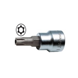 [101131071037] ลูกบ๊อกซ์เดือยโผล่ท๊อกซ์มีรู KOKEN NO.3025TH-L50-T10H 3/8&quot;Dr. Tamper Resistant Torx Bit Socket, T10H Size 18mm. L 50mm.