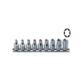 [101074071009] ชุดลูกบ๊อกซ์สั้นท๊อกซ์ KOKEN NO.RS3425/9 Trox Socket Set on Rail, E4-E16 9pcs.