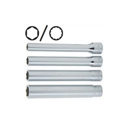 [101074071014] ลูกบ๊อกซ์ยาวพิเศษ KOKEN NO.3305M/4 3/8&quot;Dr. Extra Deep Socket Set, L 120mm., 8,10,12,14mm, 12P (4pcs/ea)