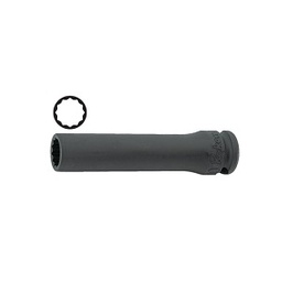 [101114071005] ลูกบ๊อกซ์ลมยาว KOKEN NO.13306M-12 3/8&quot;Dr. Impact Deep Socket Thin wall 12mm. 12P