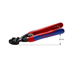 [104015345069] KNIPEX NO.71 02 200 T Compact Bolt Cutters with integrate safety lug for attatching a tool tether, 200mm.