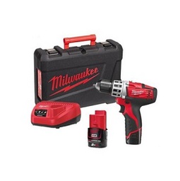 [201017862001] สว่านไร้สาย พร้อมกล่องเก็บ MILWAUKEE NO.C12DD-202C M12 2-speed drill driver 10mm. 12V, 2pcs 1.5Ah