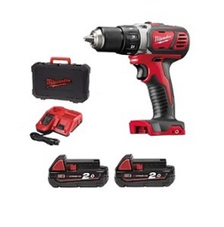 [201017862012] สว่านไขควงไร้สาย MILWAUKEE NO.M18 BDD-202C M18 Fuel 2-speed Drill 18V 2Ah (Charger , 2Ah battery x 2)