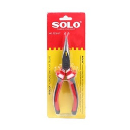 [104027116006] คีมช่างไฟฟ้าปากตรง SOLO No.5526-6 Lineman's long-nose side cutting plier ,  6&quot;