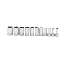 [101074115024] SNAP-ON NO.211FSSY Set Socket Semi Deep 6P (11 pcs.) (1/4&quot; to 7/8&quot;)