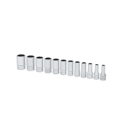 [101001115022] SNAP-ON NO.112TMMSY Set Socket Metric Semi Deep 6P (12pcs.) (5 to 15mm.) 1/4&quot;Drive