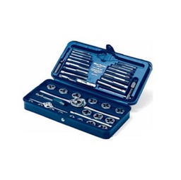 [525001012001] BLUE-POINT NO.GA541 Set Tap and Die U.S. 41 pcs. (1/4&quot; to 1/2&quot; NF/NC 4-40 to 12-24 Non-Adjustable Dies)