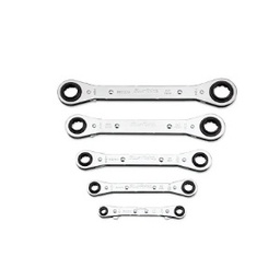 [102050012014] BLUE-POINT NO.RBZM605 Set Wrench Metric Ratcheting Box Latch-On 0 Offset 7-8mm to 15-17mm (5pcs.)