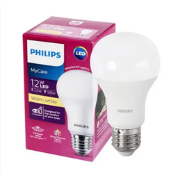 [E19020] หลอดแอลอีดี PHILIP A60 LED BULB 12w E27 3000K 230V Warmwhite