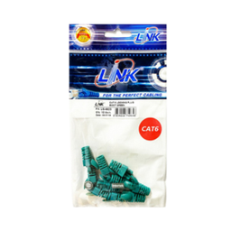 [013000000647] ปลอกหุ้ม LINK NO.US-6623 สำหรับ RJ45 CAT 6 สีเขียว PLUG BOOT LOCKLING(10 ตัว/ถุง)