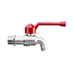 [W02296] ก๊อกบอล (ก้านแดง) SANWA Ball Valve , 3/4&quot;