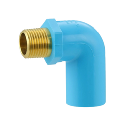 [W10038] ข้องอเกลียวนอกทองเหลือง PVC ท่อน้ำไทย TS VALVE ELBOW SOCKET WITH BRONZE THREAD ,3/4&quot;