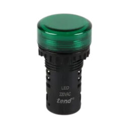 [013000000476] หลอดไพล๊อตแลมป์ TEND  NO.TS2D2G/AD16-22DS LED PILOT LAMP, 220V (GREEN)