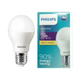 [E18861] หลอดแอลอีดี PHILIPS LED Bulb 5w E27 A60 3000K Warmwhite