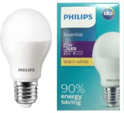 [E18861] หลอดแอลอีดี PHILIPS LED Bulb 5w E27 A60 3000K Warmwhite