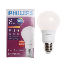 [E18863] หลอดแอลอีดี PHILIPS LED Bulb 8w E27 A60 3000K Warmwhite