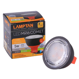 [E18817] หลอดไฟ LAMPTAN No.LED MR16 Comet 220V 5W Warmwhtie