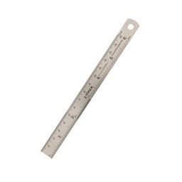 [T15293] ไม้บรรทัดสแตนเลส META Stainless Ruler , 6&quot;