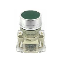 [E13418] สวิตซ์กดมีไพล๊อตแลมป์-หัวเรียบ TEND No.T2IFR-G Push button switch smooth head , 22 mm. (Green)