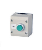 [E12683] สวิตซ์กดหัวนูนสีเขียว TEND NO.TN3B1-BLG2 1C Convex push switch green , 30 mm.